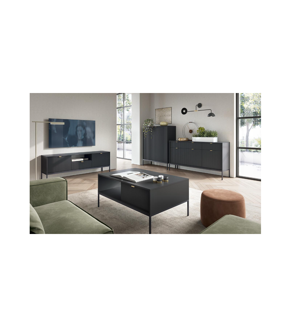 Ensemble meuble TV NOVA couleur Noir